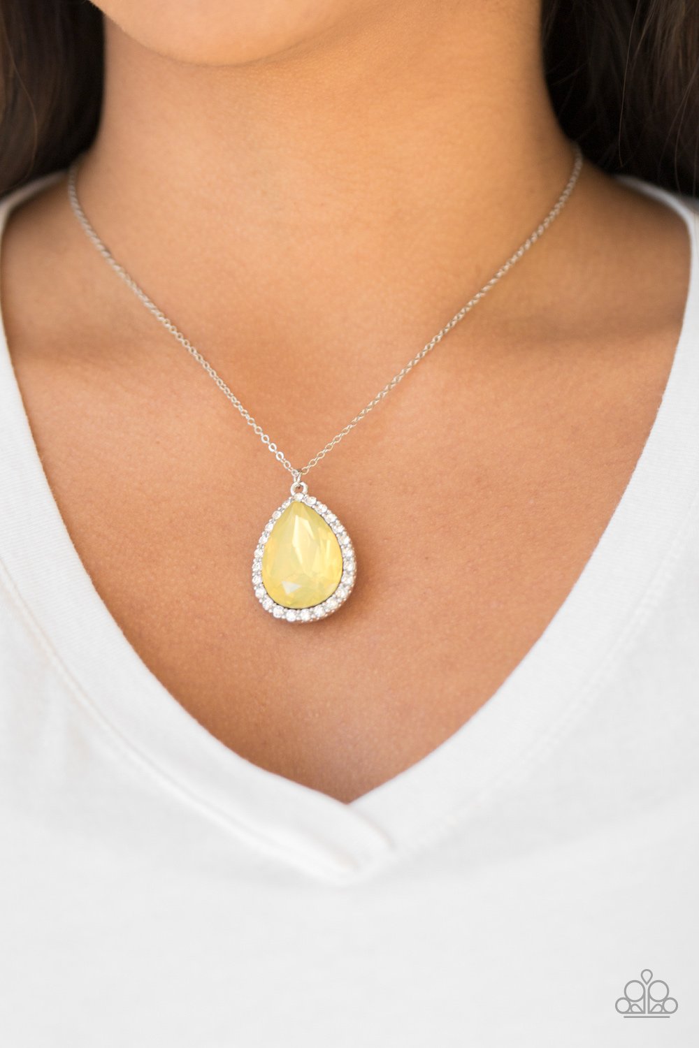 Come of Ageless-yellow-Paparazzi necklace