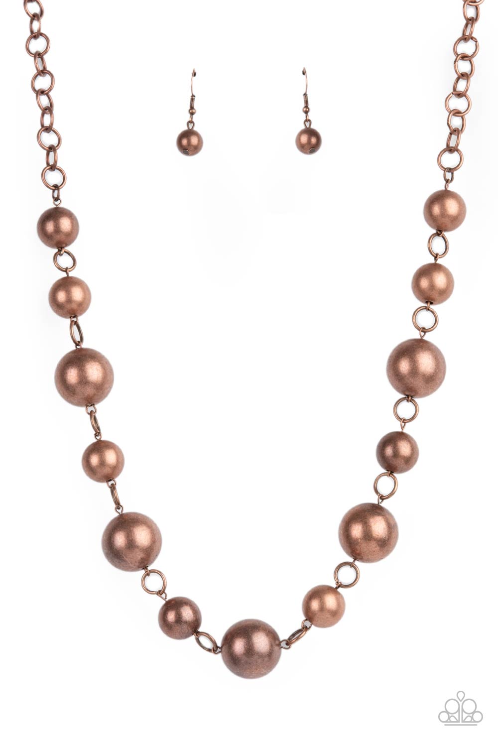 Commanding Composure - copper - Paparazzi necklace