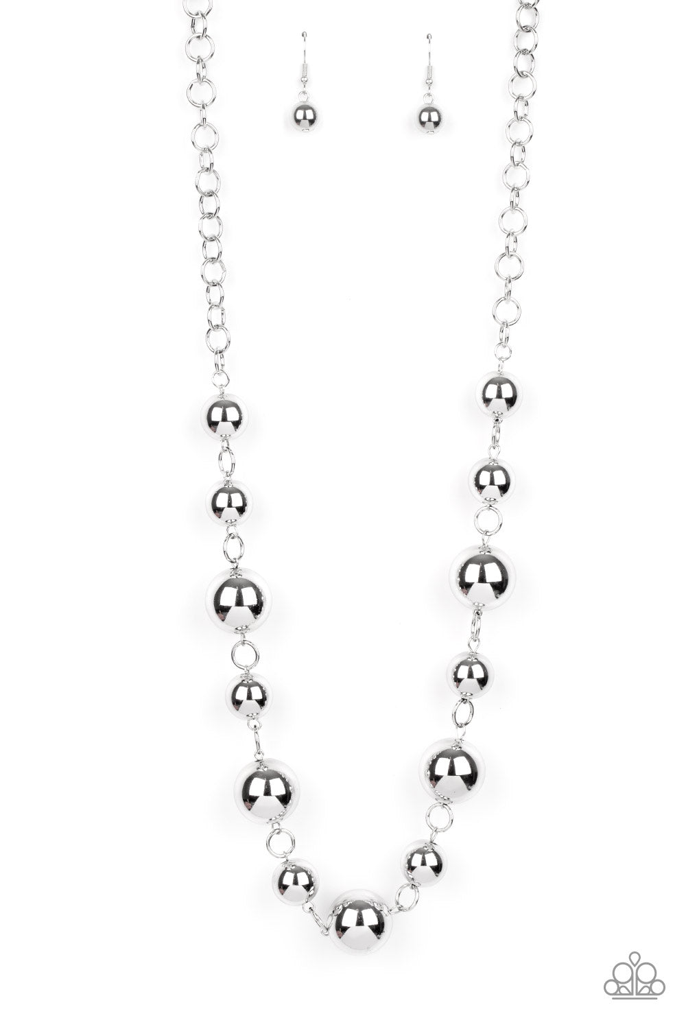Commanding Composure - silver - Paparazzi necklace