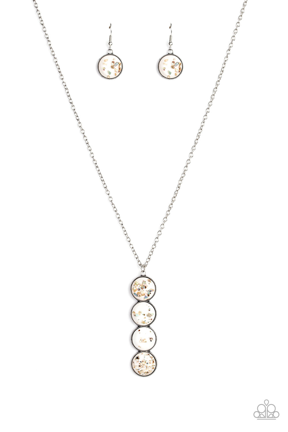 Confetti and Cocktails - white - Paparazzi necklace
