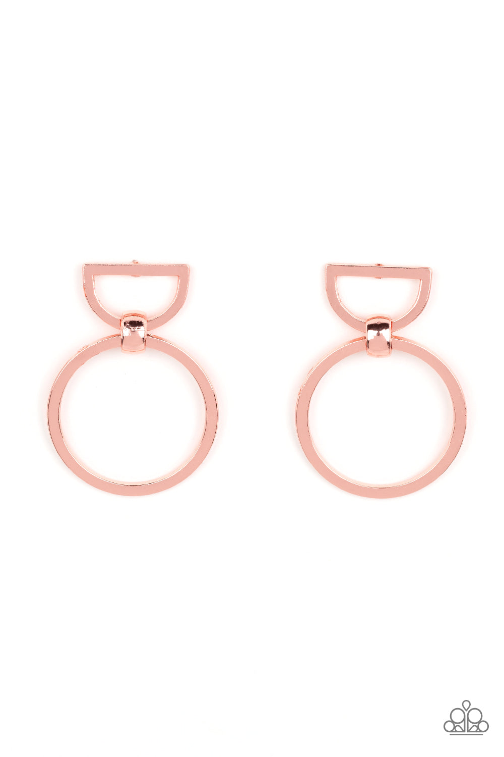 CONTOUR Guide - copper - Paparazzi earrings