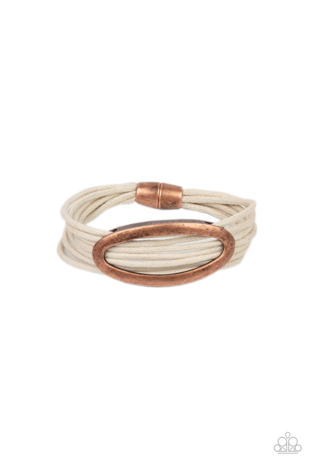 Corded Couture - white - Paparazzi bracelet