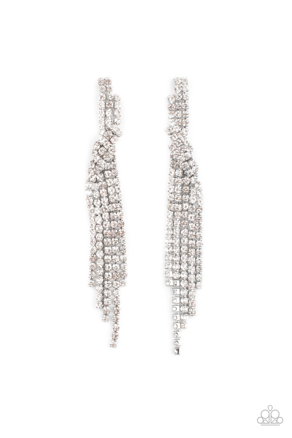 Cosmic Candescence - white - Paparazzi earrings