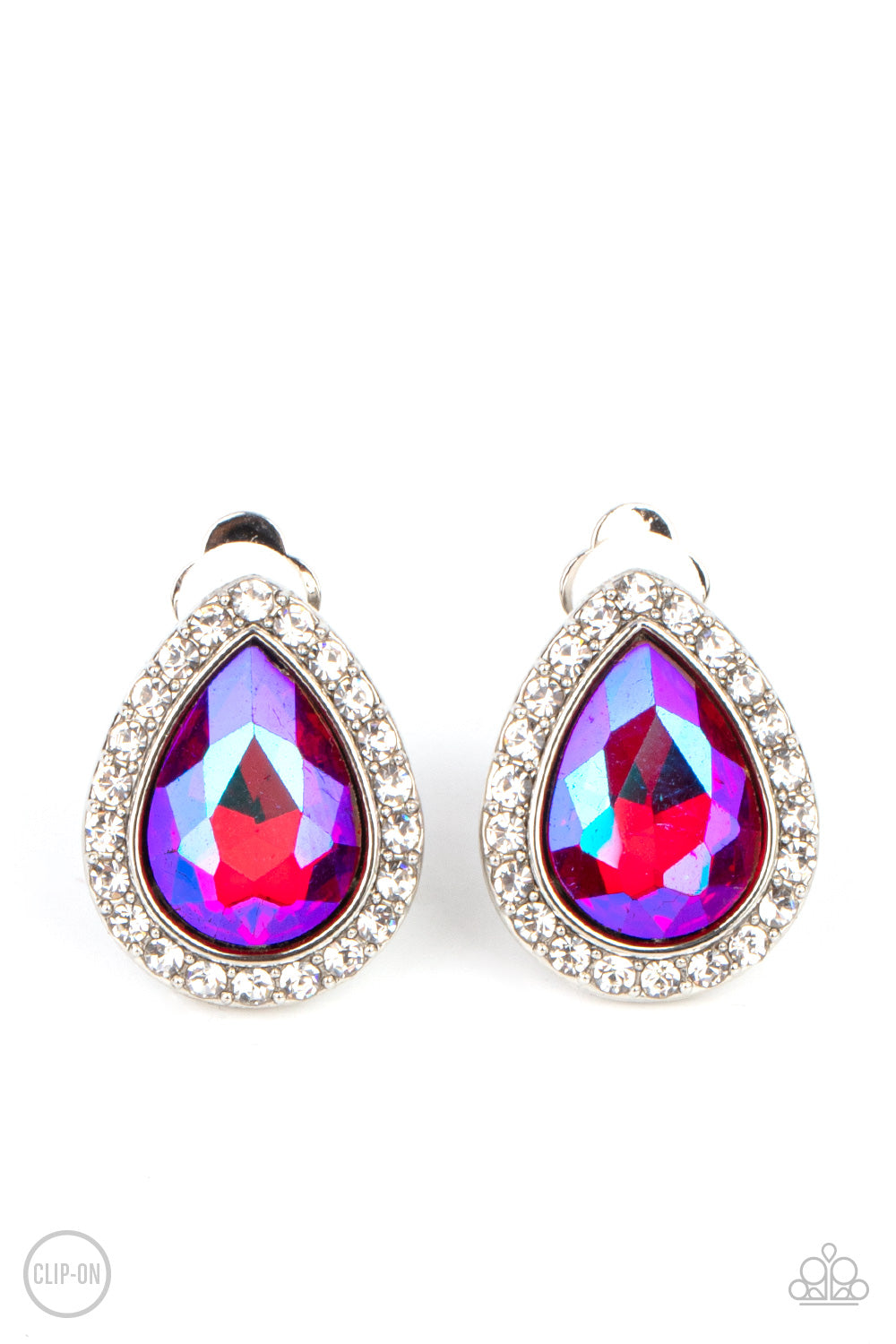 Cosmic Castles - pink - Paparazzi CLIP ON earrings