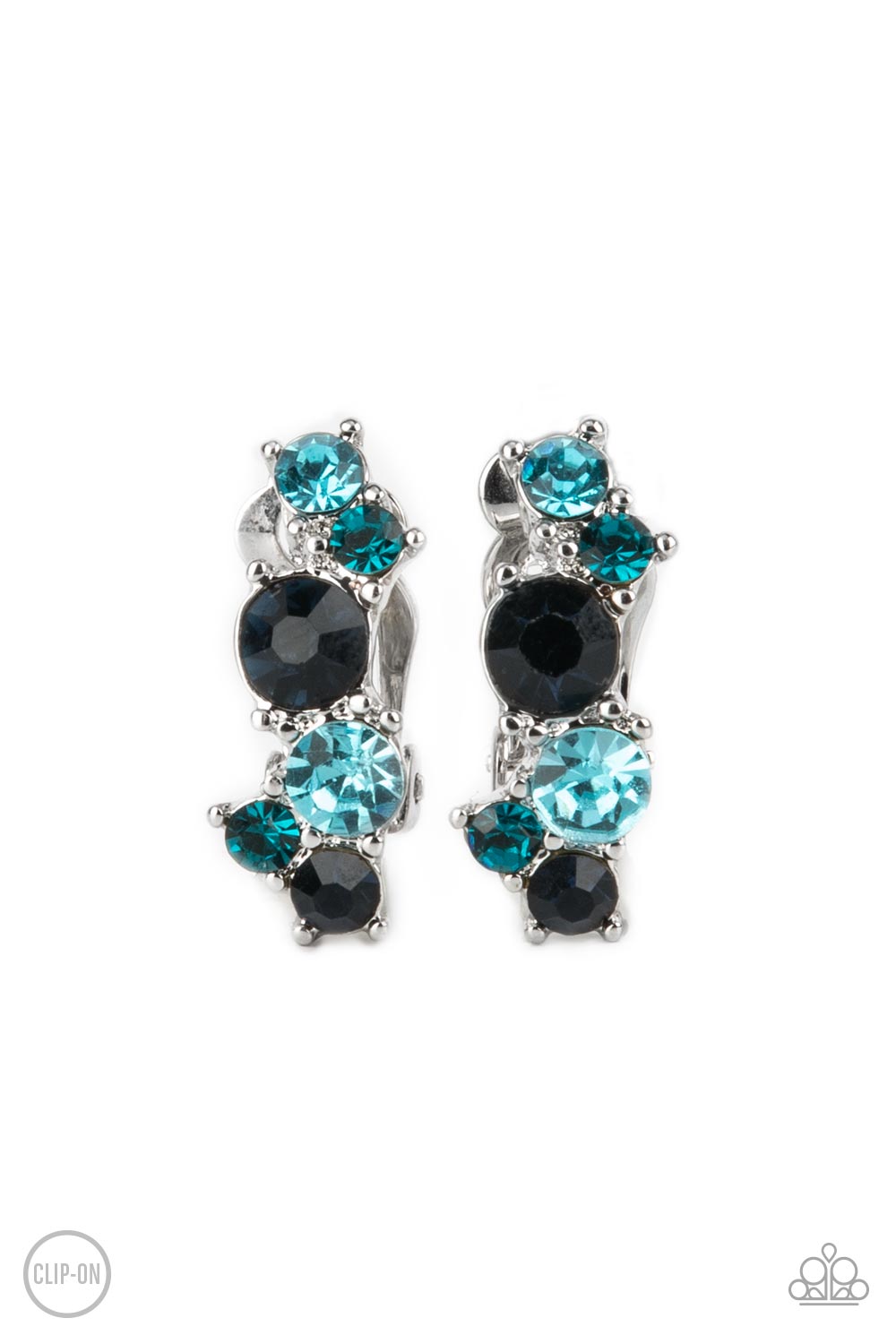 Cosmic Celebration - blue - Paparazzi CLIP ON earrings
