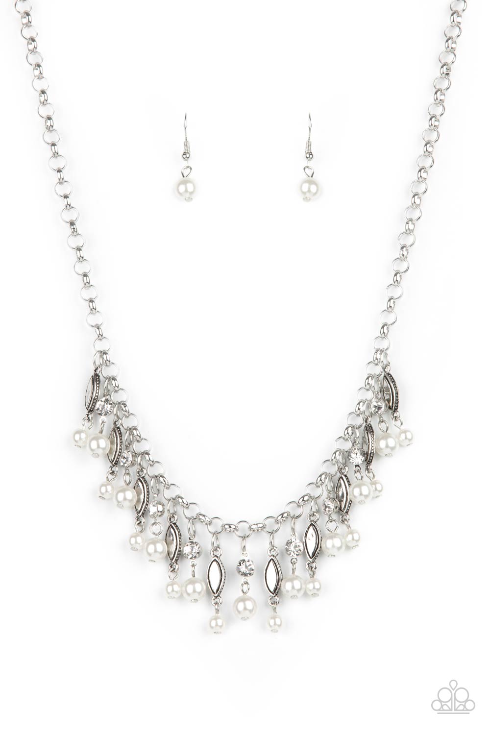 Cosmopolitan Couture - white - Paparazzi necklace