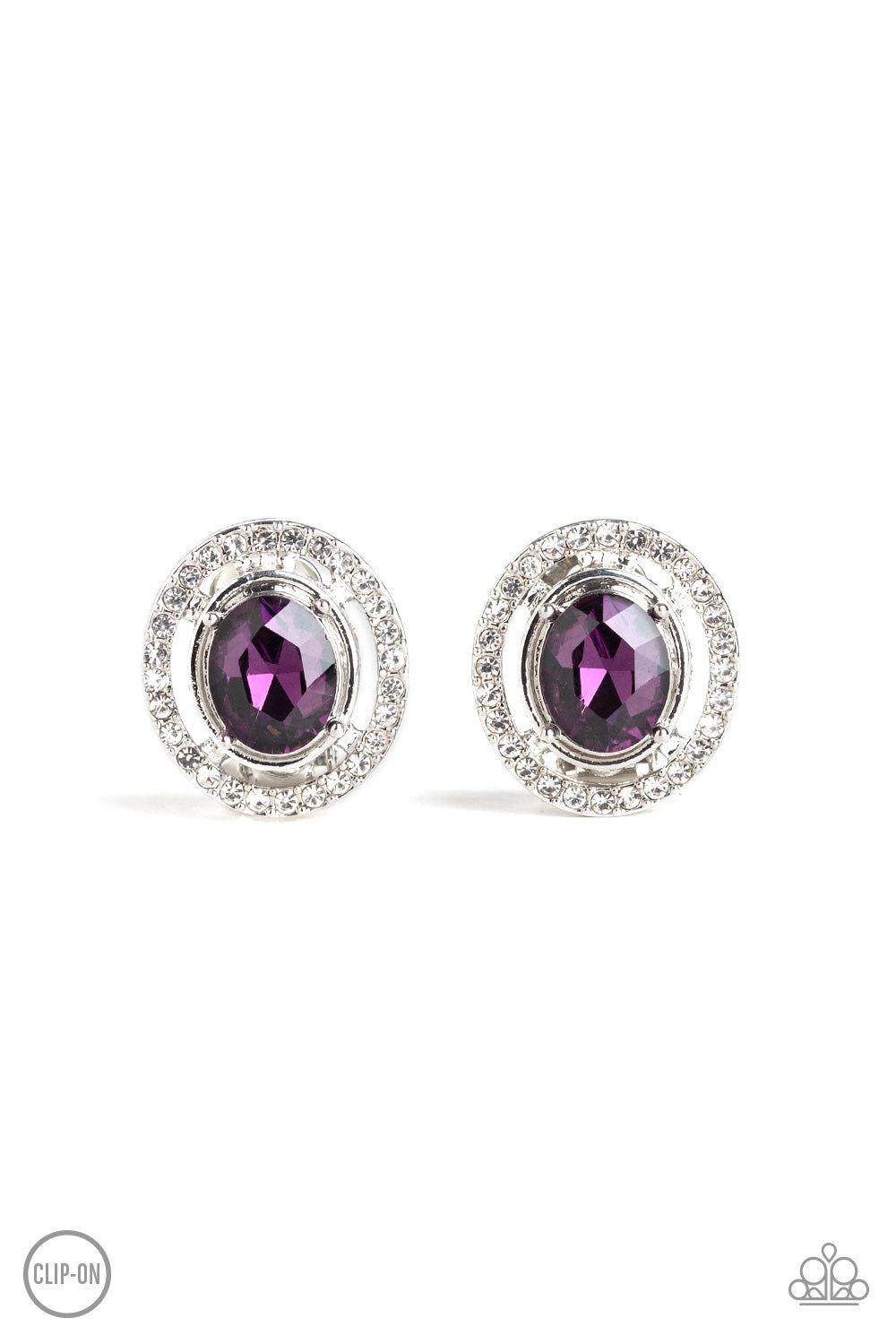 Cost a Fortune - purple - Paparazzi CLIP ON earrings