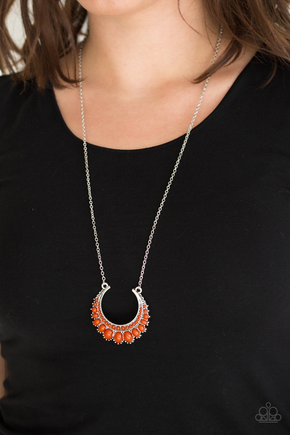 Count to Zen - orange - Paparazzi necklace