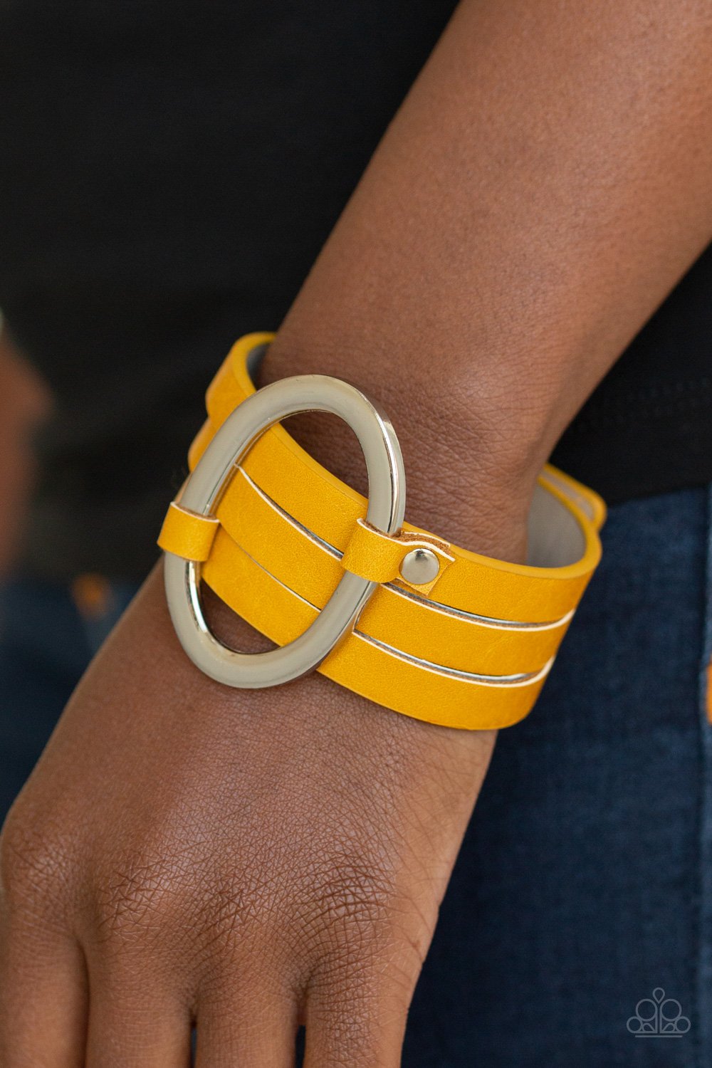 Cowgirl Cavalier-yellow-Paparazzi bracelet