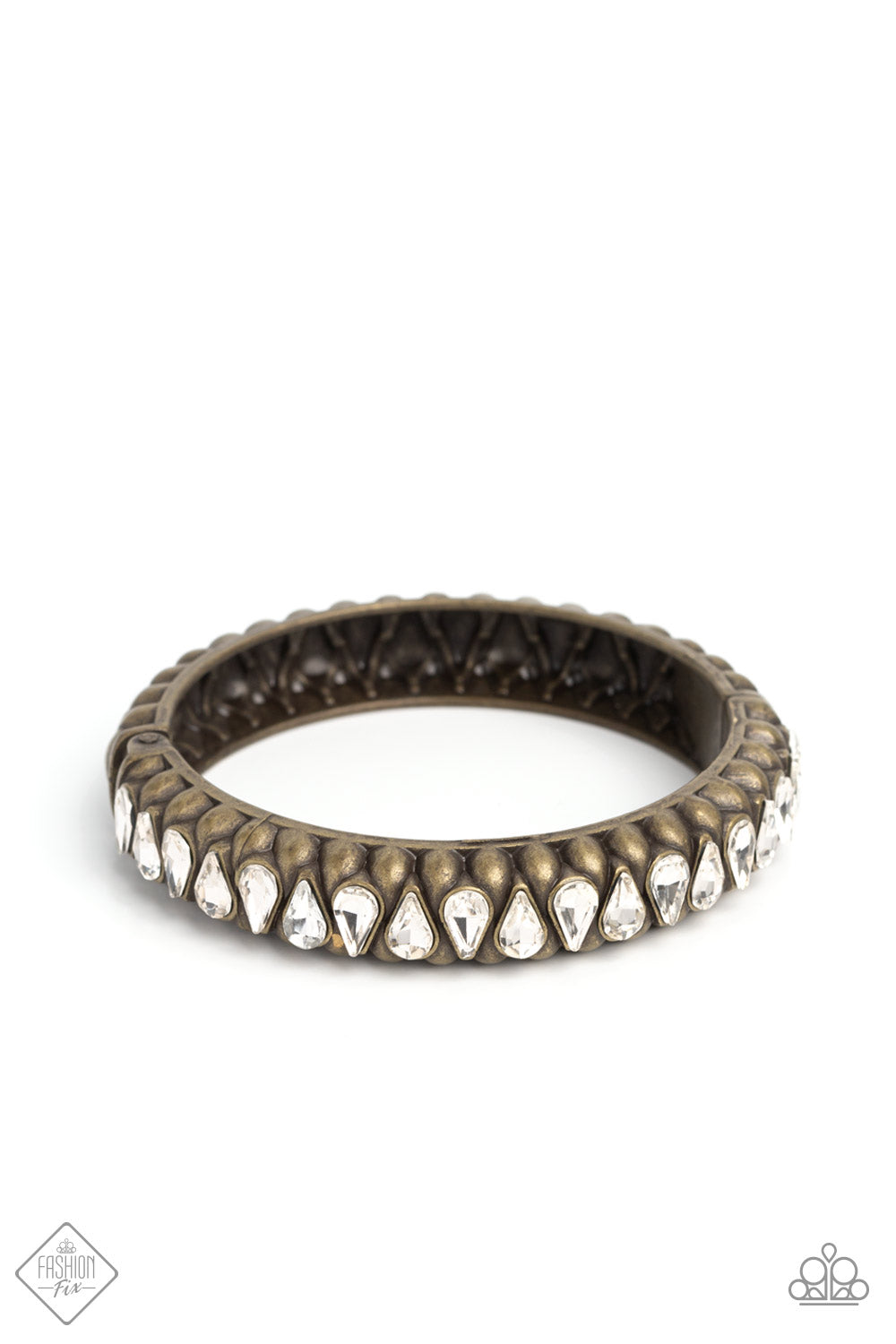 Crafted Coals - brass - Paparazzi bracelet