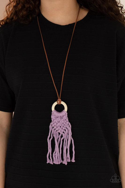 Crafty Couture - purple - Paparazzi necklace