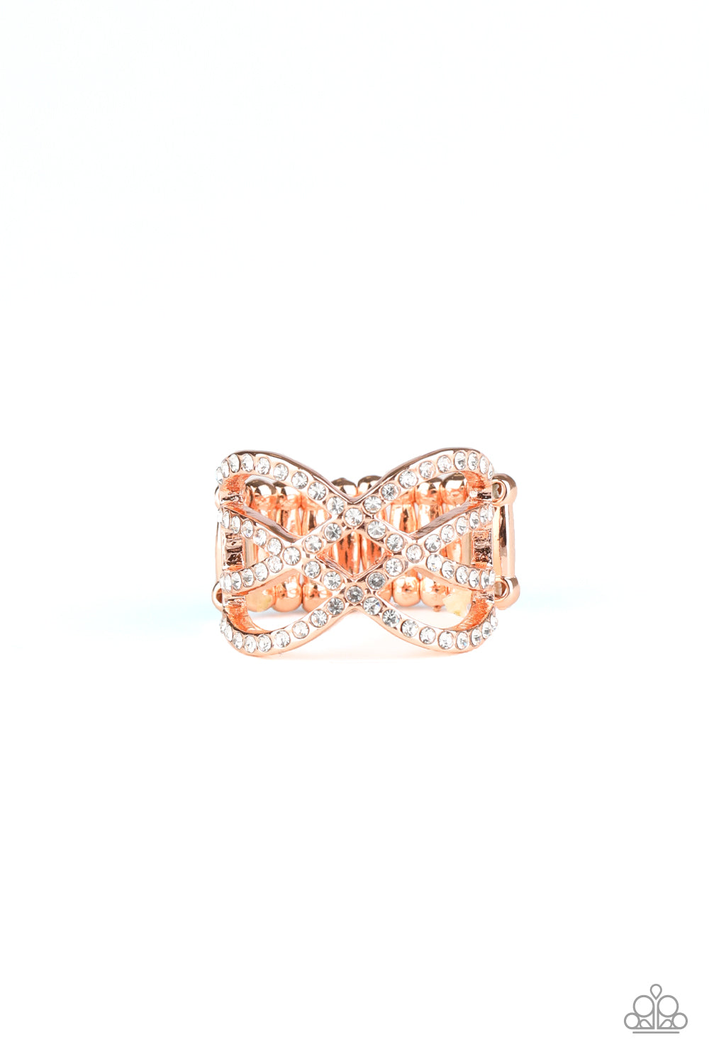 Cross Action Couture - copper - Paparazzi ring