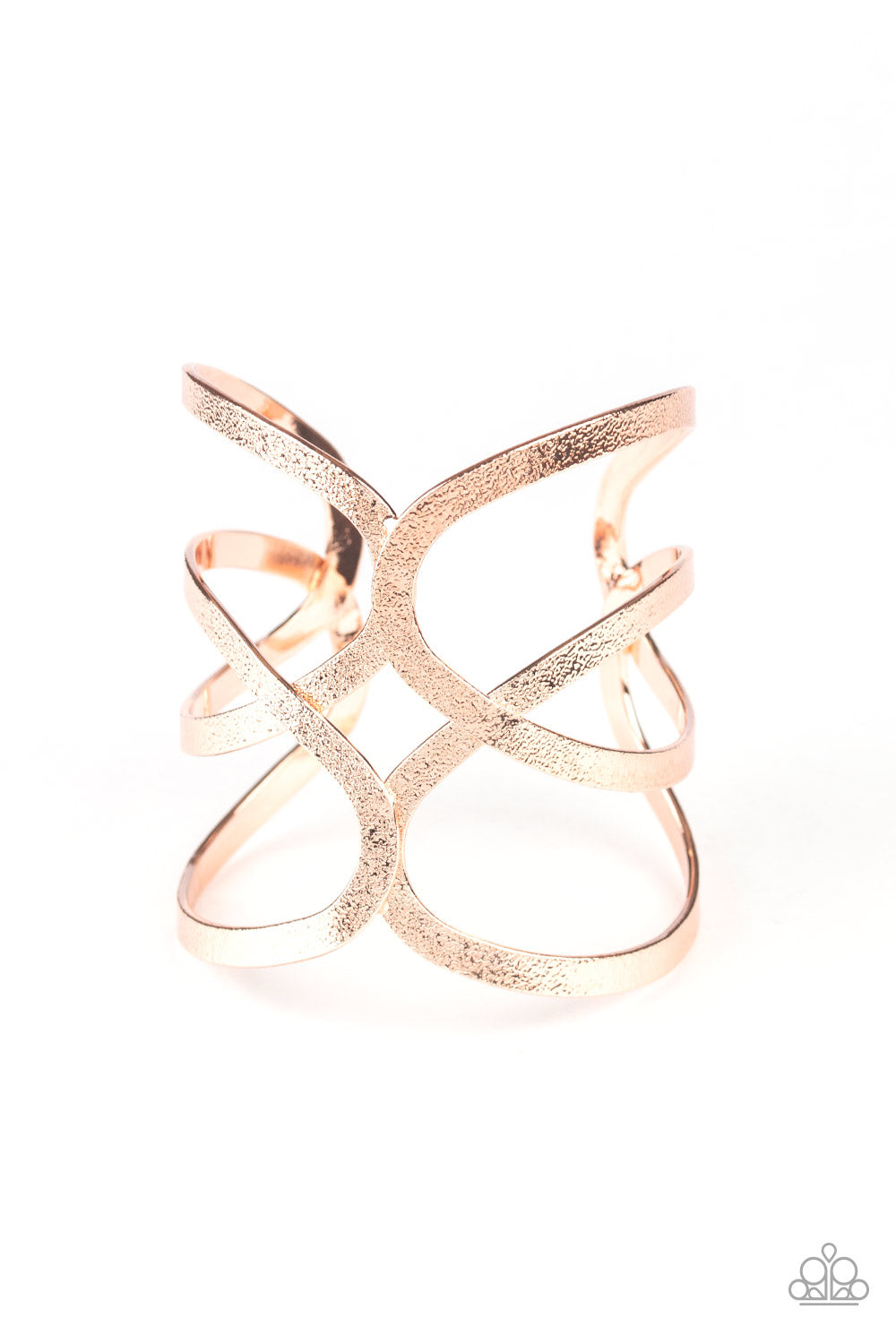 Crossing the Finish Line - rose gold - Paparazzi bracelet