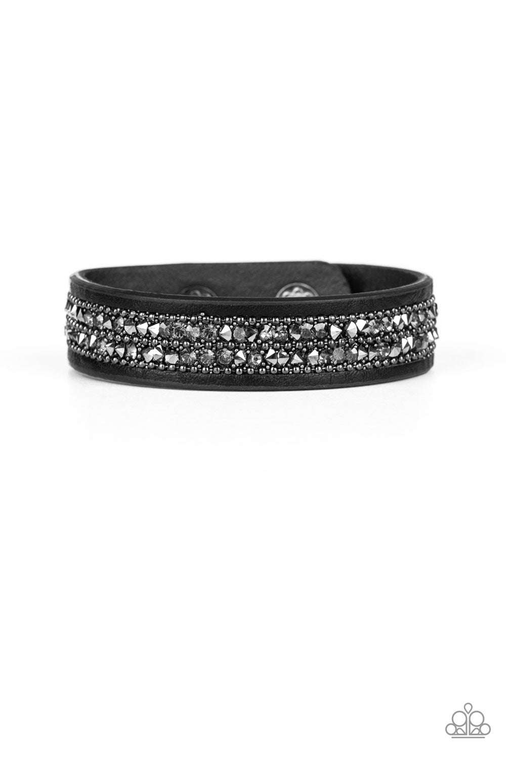 Crunch Time - black - Paparazzi bracelet