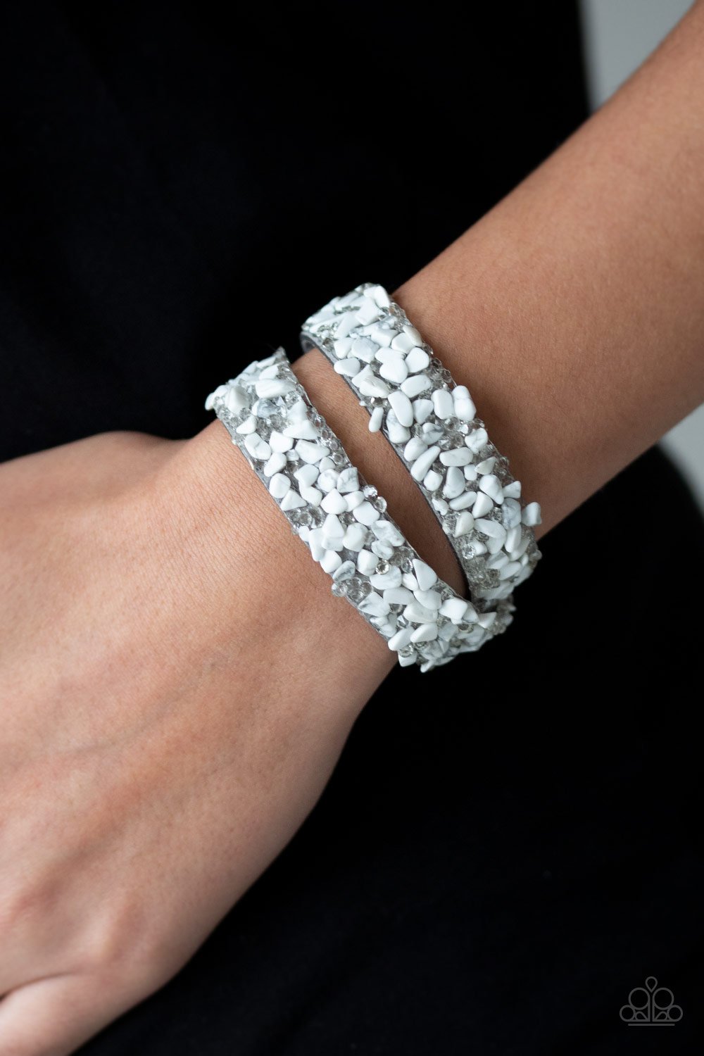 Crush To Conclusions-whit -Paparazzi bracelet