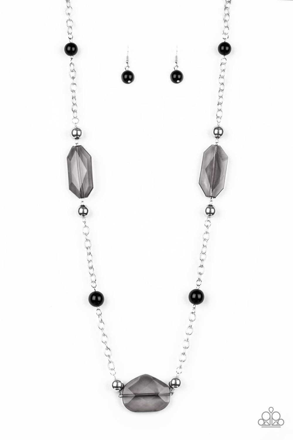 Crystal Charm - black - Paparazzi necklace