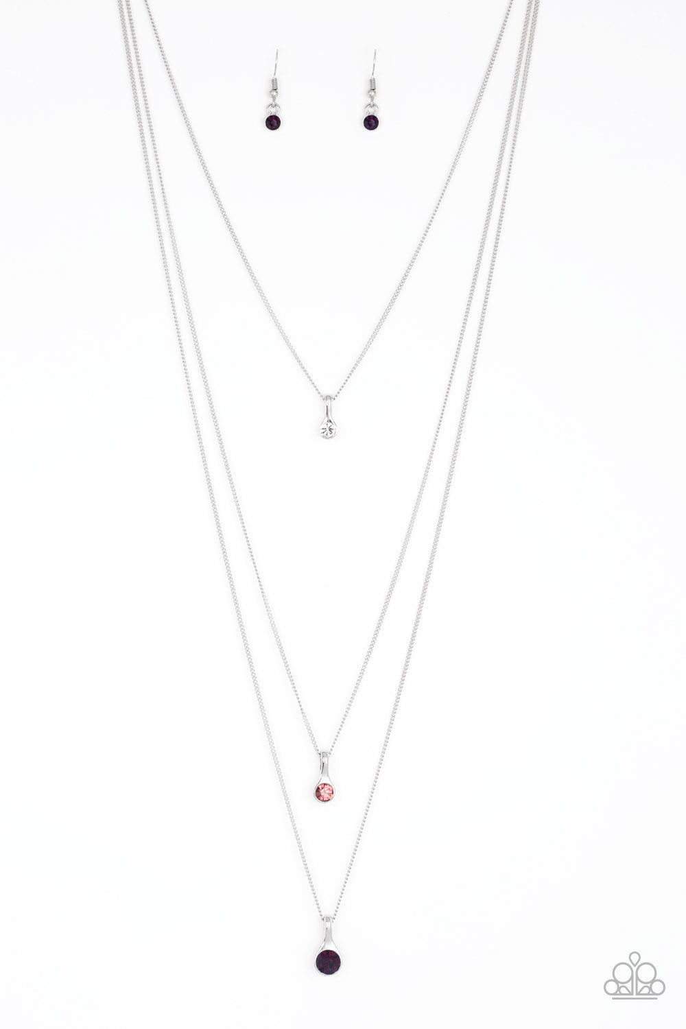 Crystal Chic - purple - Paparazzi necklace