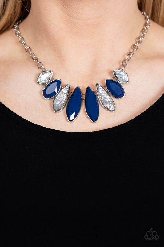 Crystallized Couture - blue - Paparazzi necklace