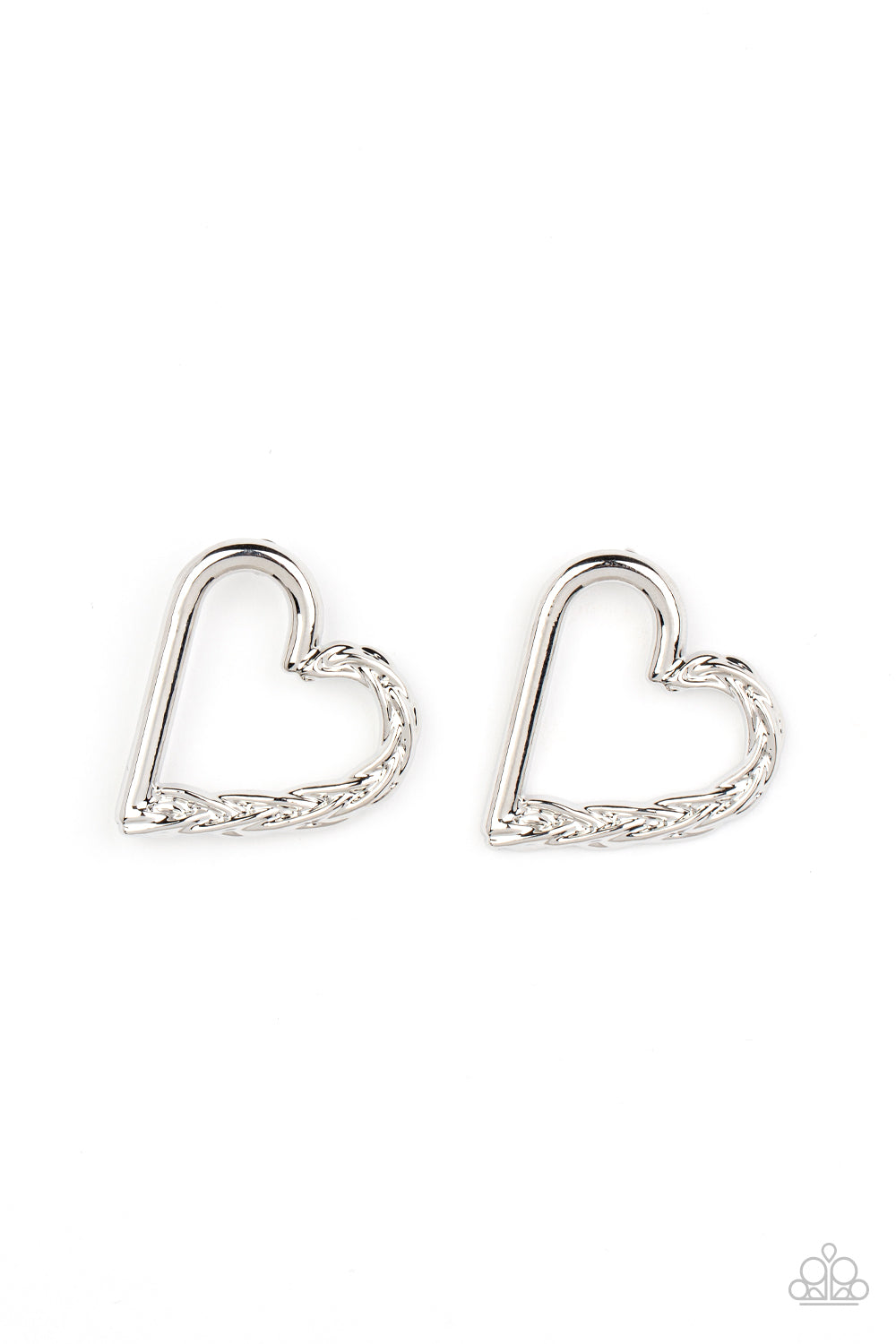 Cupid, Who? - silver - Paparazzi earrings