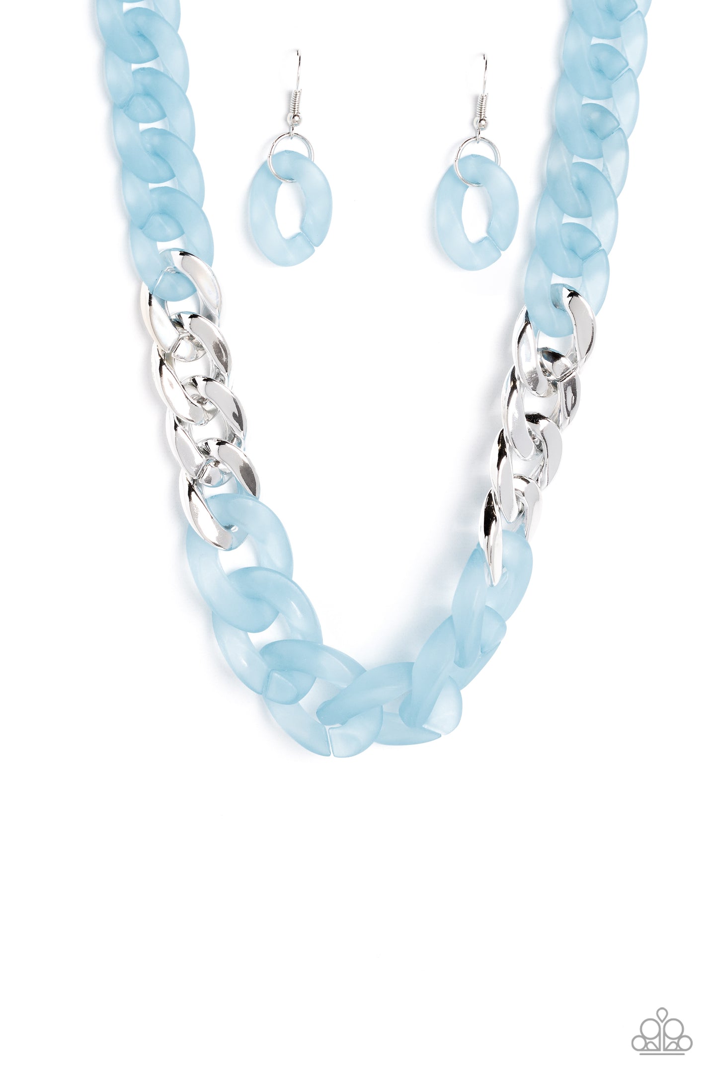 Curb Your Enthusiasm - blue - Paparazzi necklace