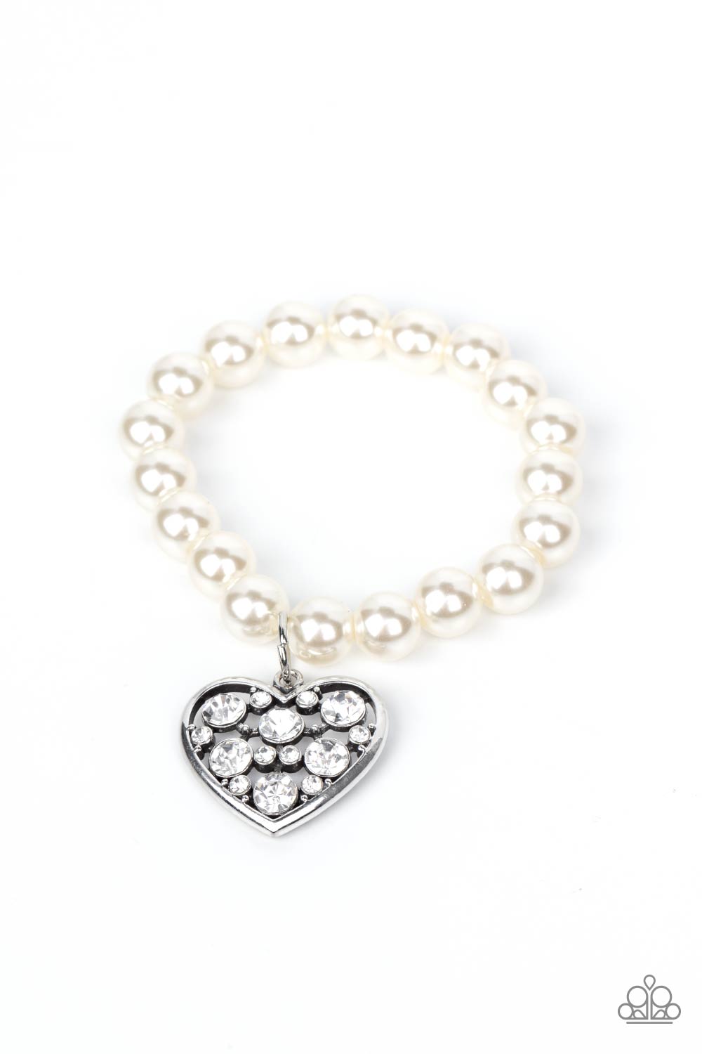 Cutely Crushing - white - Paparazzi bracelet