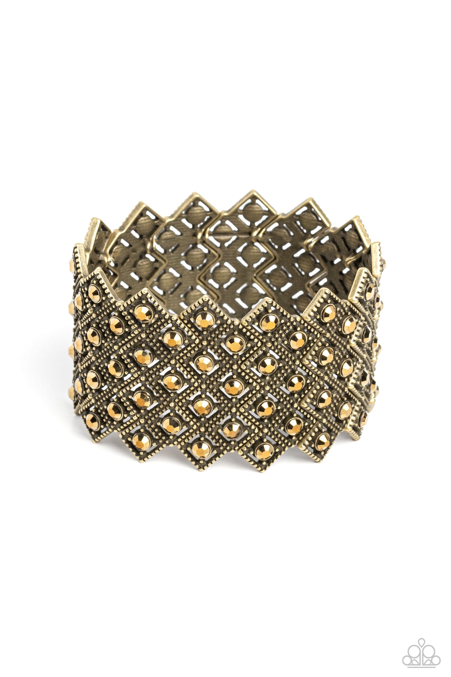DECO in the Rough - brass - Paparazzi bracelet