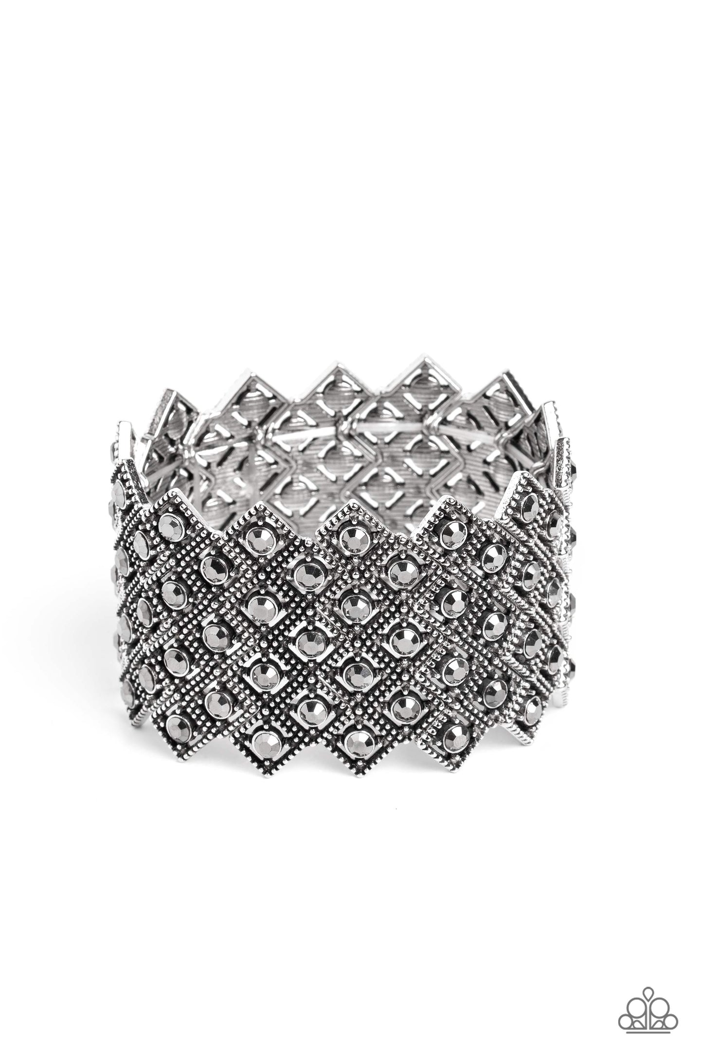 DECO in the Rough - silver - Paparazzi bracelet