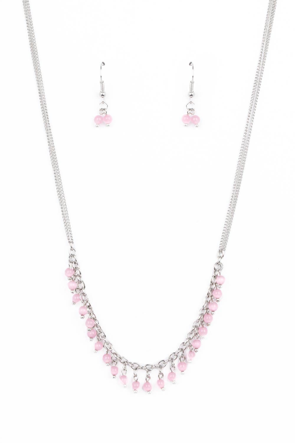DEW a Double Take - pink - Paparazzi necklace