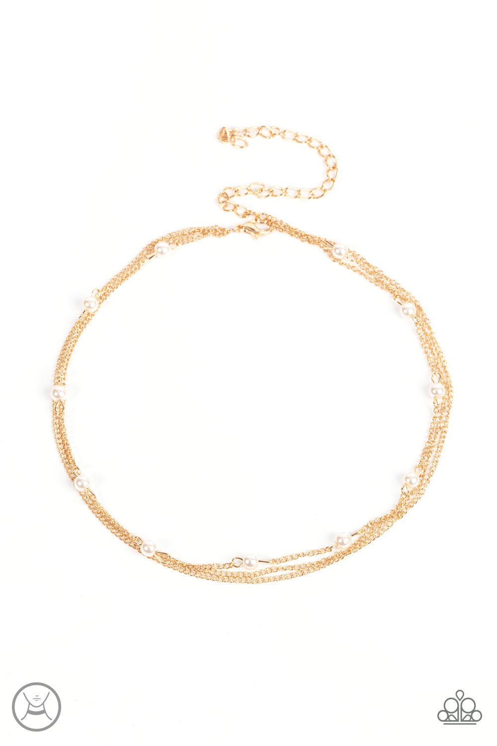 Daintily Dapper - gold - Paparazzi necklace