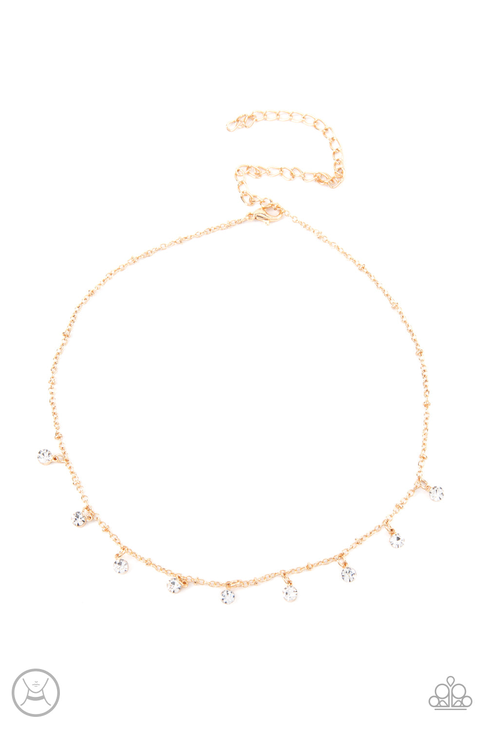 Dainty Diva - gold - Paparazzi necklace