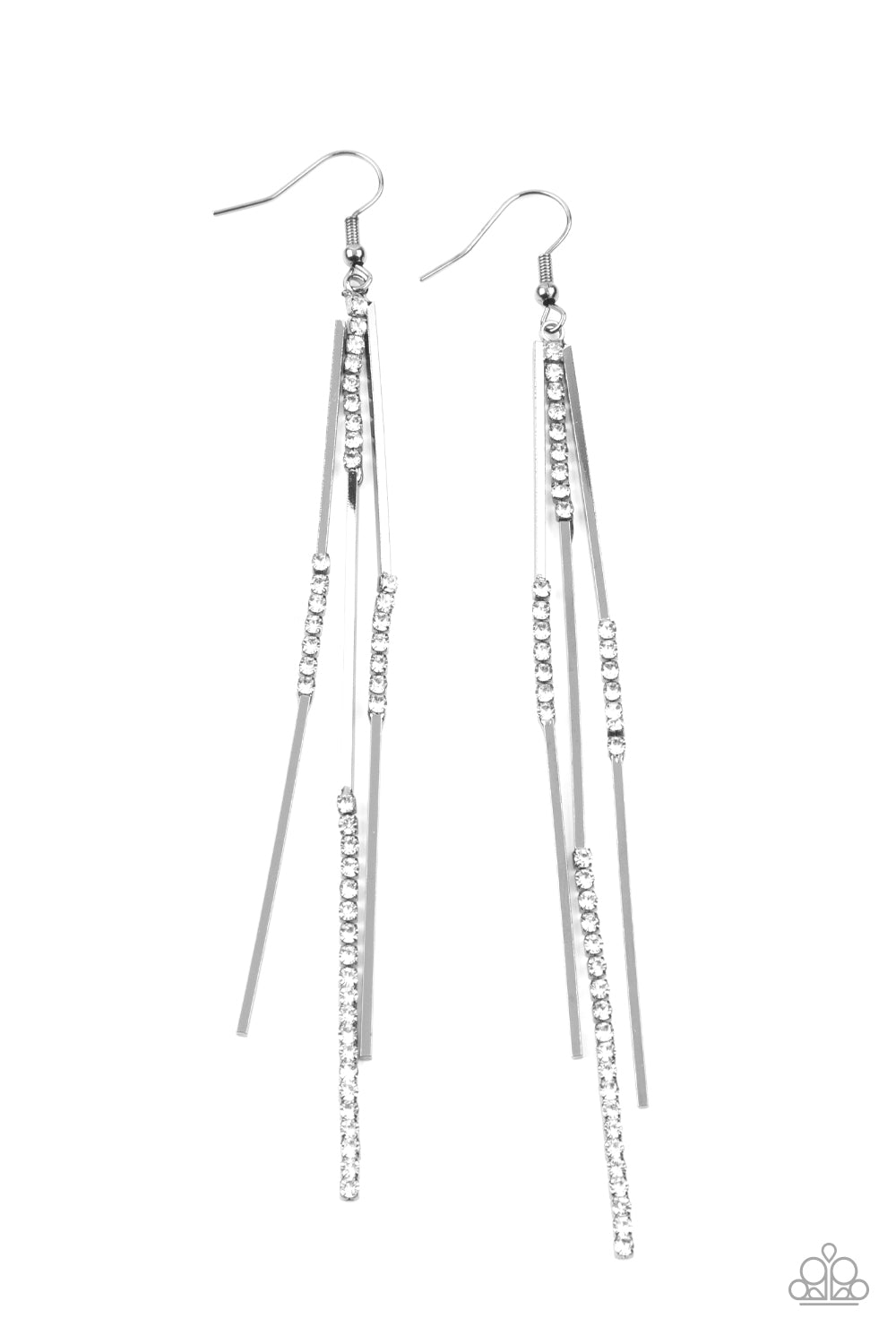 Dainty Dynamism - black - Paparazzi earrings