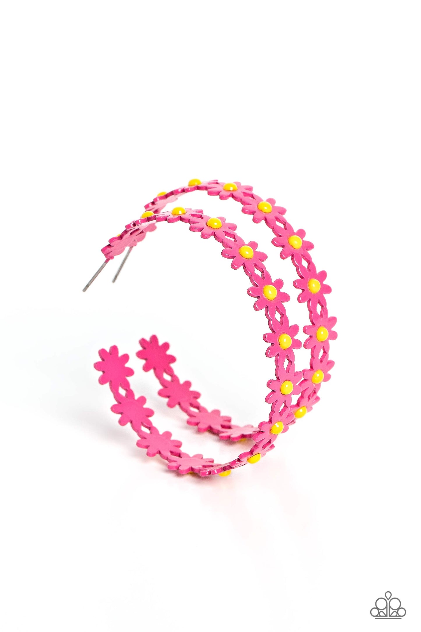 Daisy Disposition - pink - Paparazzi earrings