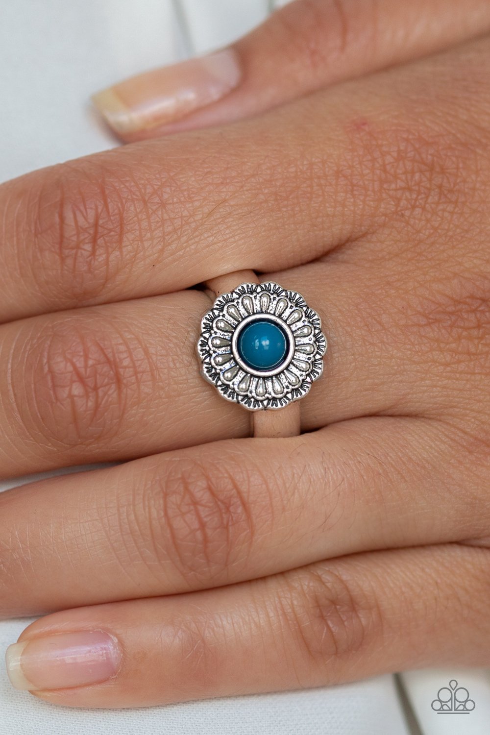 Daisy Dawn-blue-Paparazzi ring