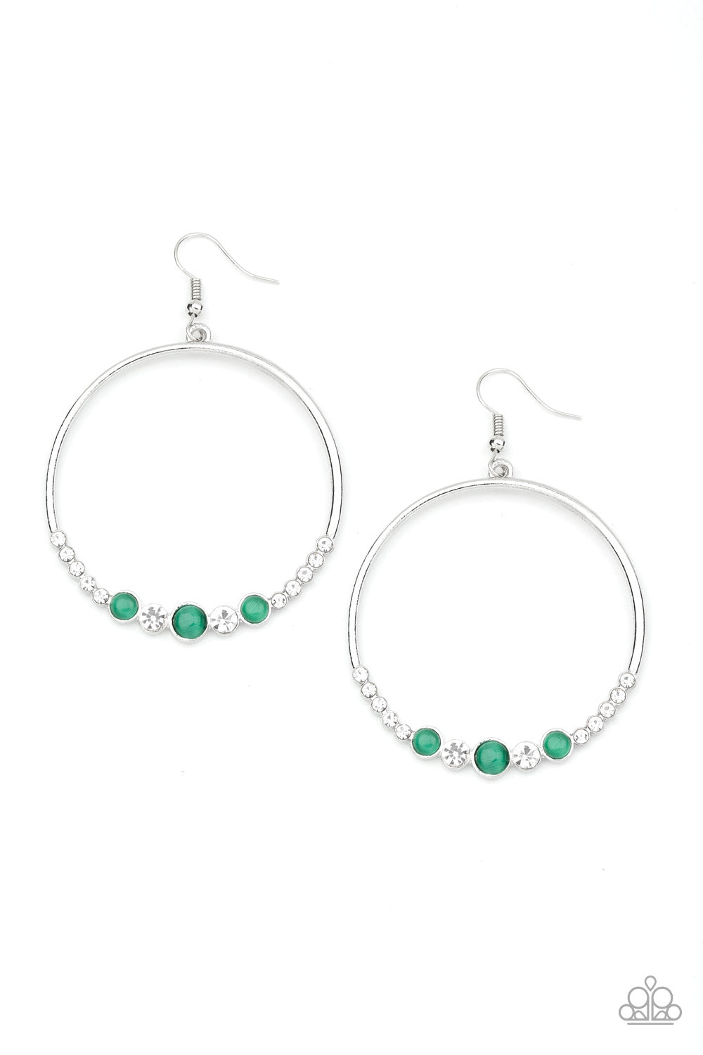 Dancing Radiance - green - Paparazzi earrings