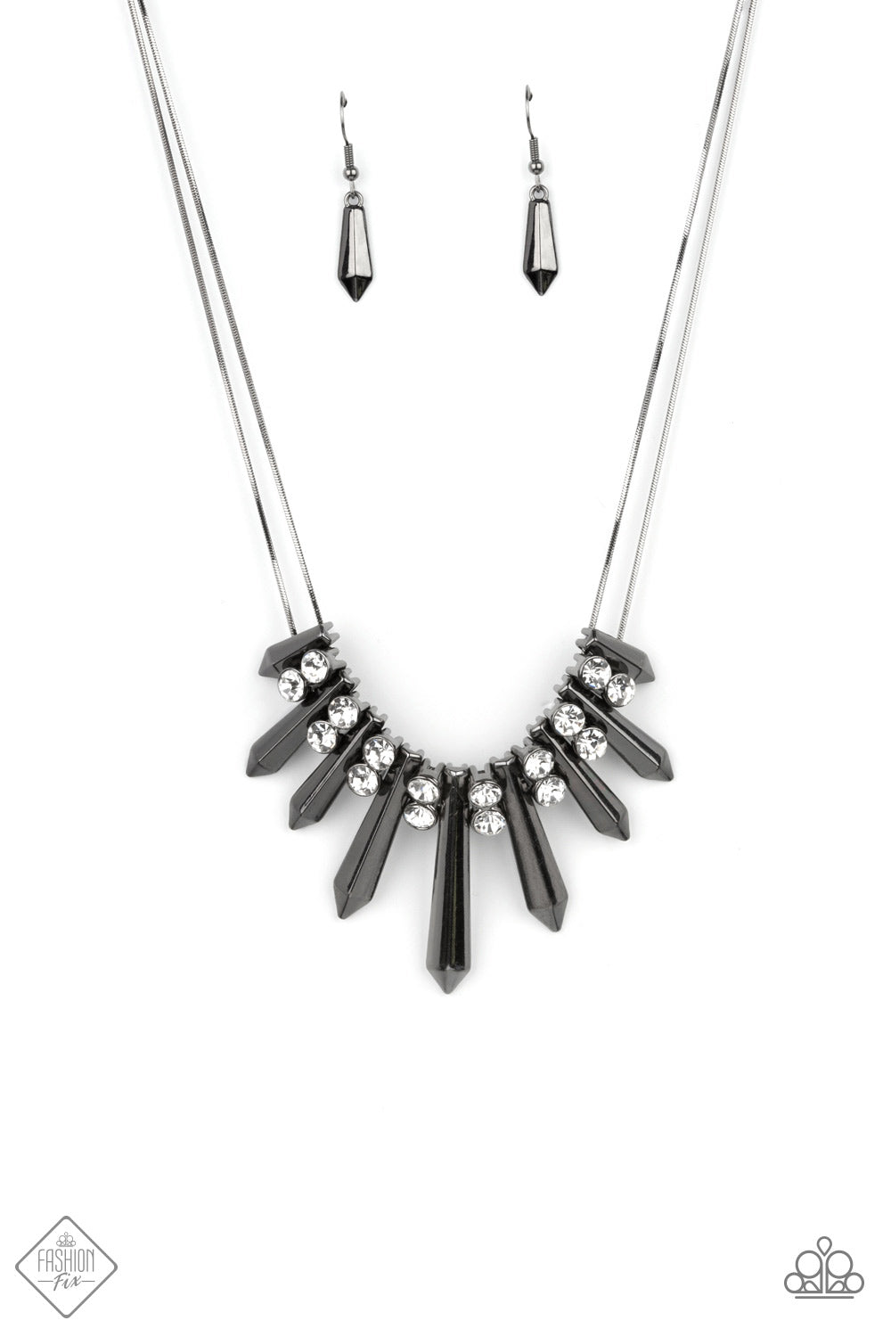 Dangerous Dazzle - black - Paparazzi necklace