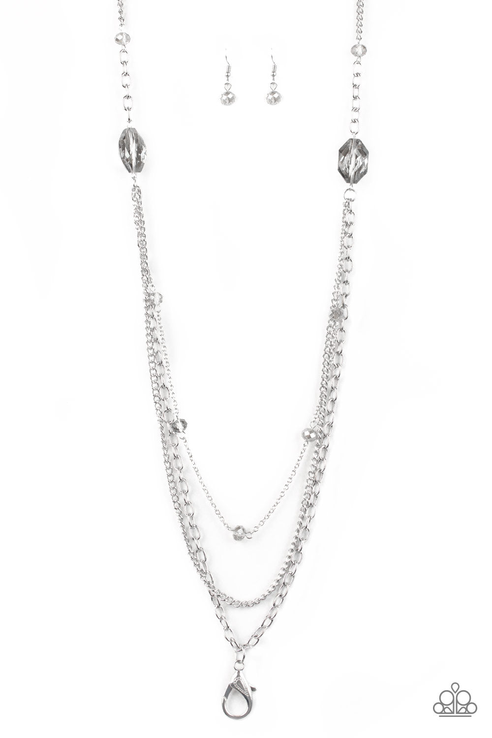 Dare to Dazzle - silver - Paparazzi necklace