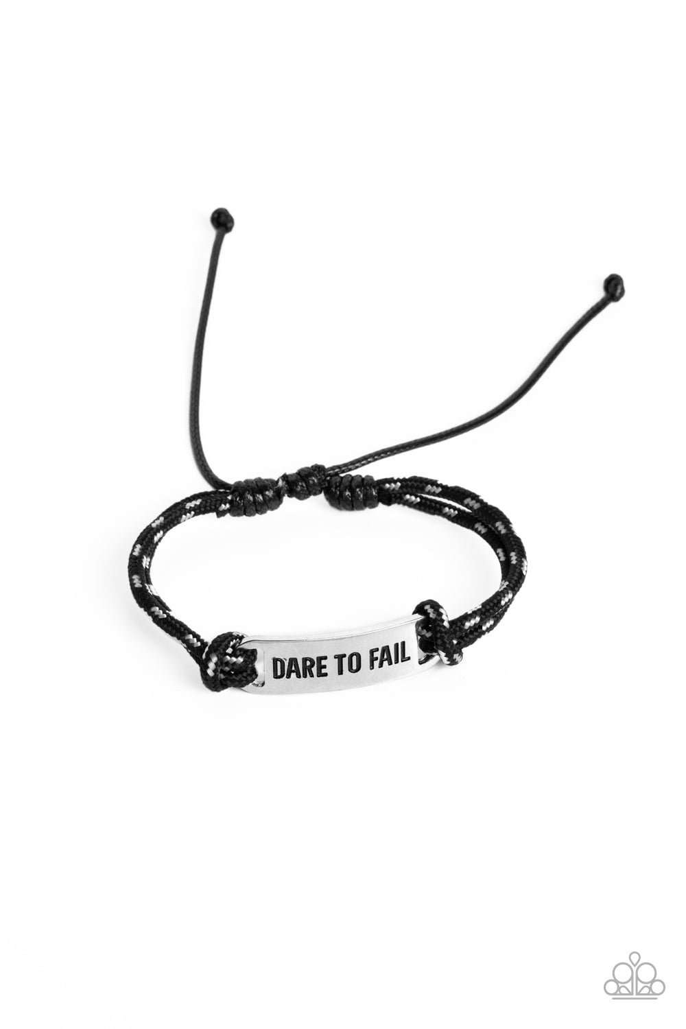 Dare to Fail - black - Paparazzi MENS bracelet