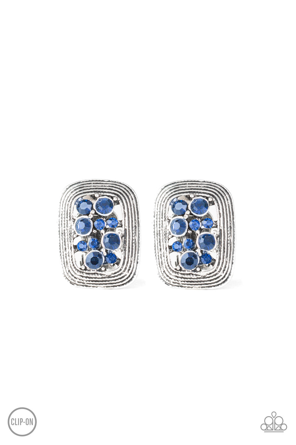 Darling Dazzle - blue - Paparazzi CLIP ON earrings