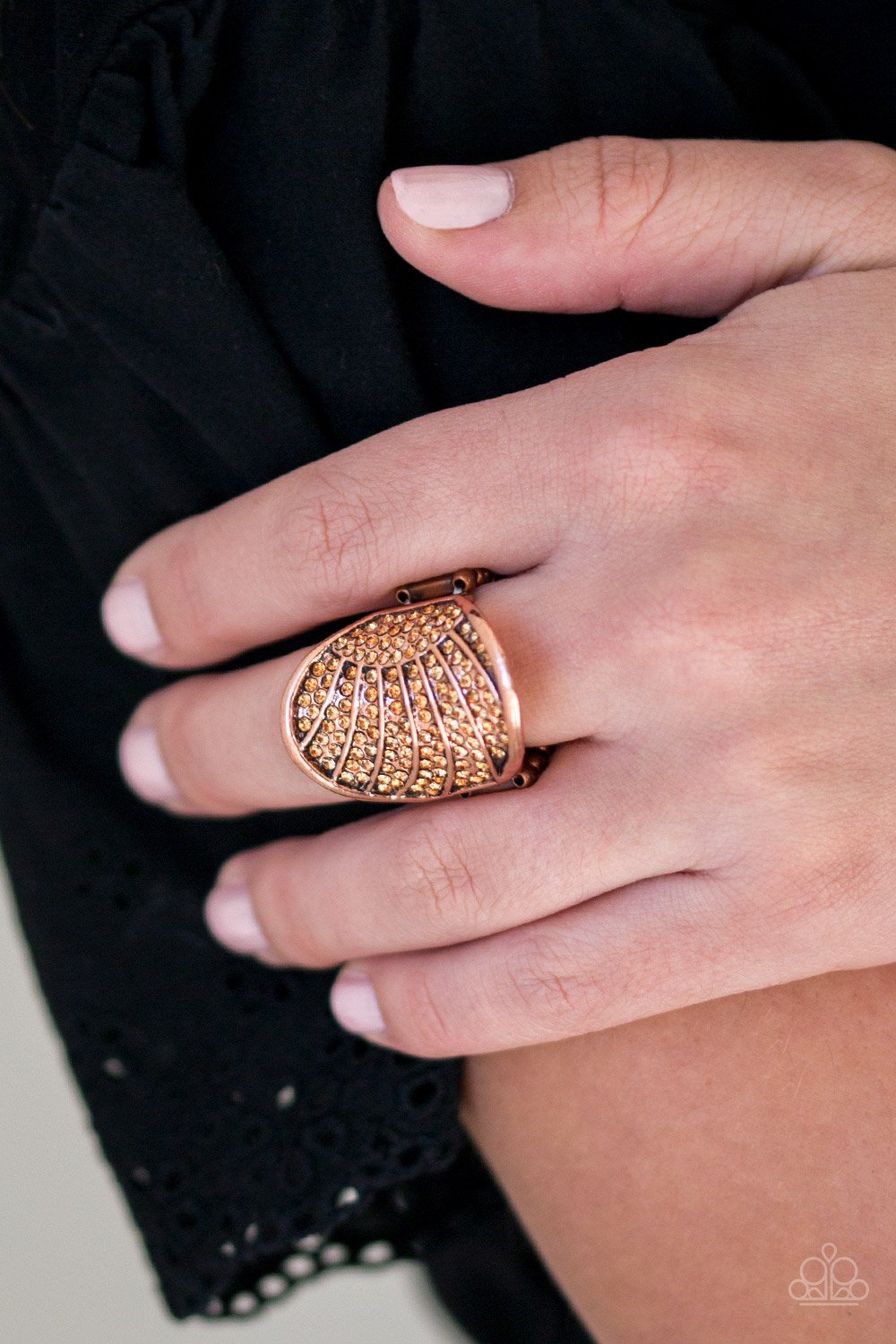 Dazzle Daze - copper - Paparazzi ring
