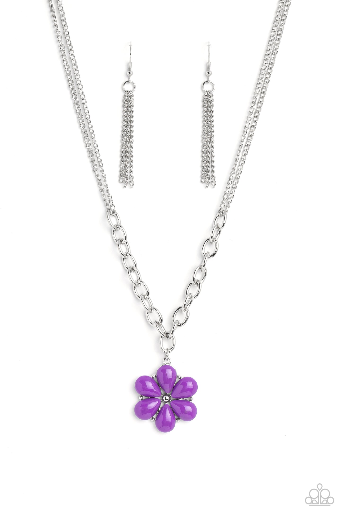 Dazzling Dahlia - purple - Paparazzi necklace