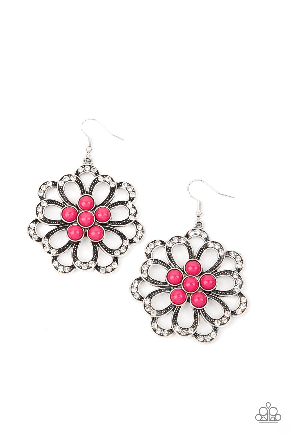 Dazzling Dewdrops - pink - Paparazzi earrings