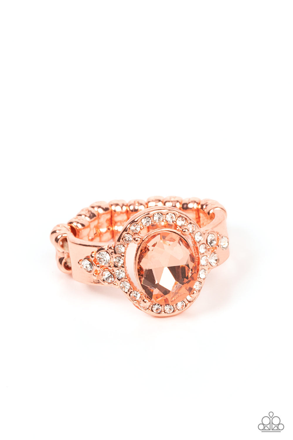 Dazzling I Dos - copper - Paparazzi ring