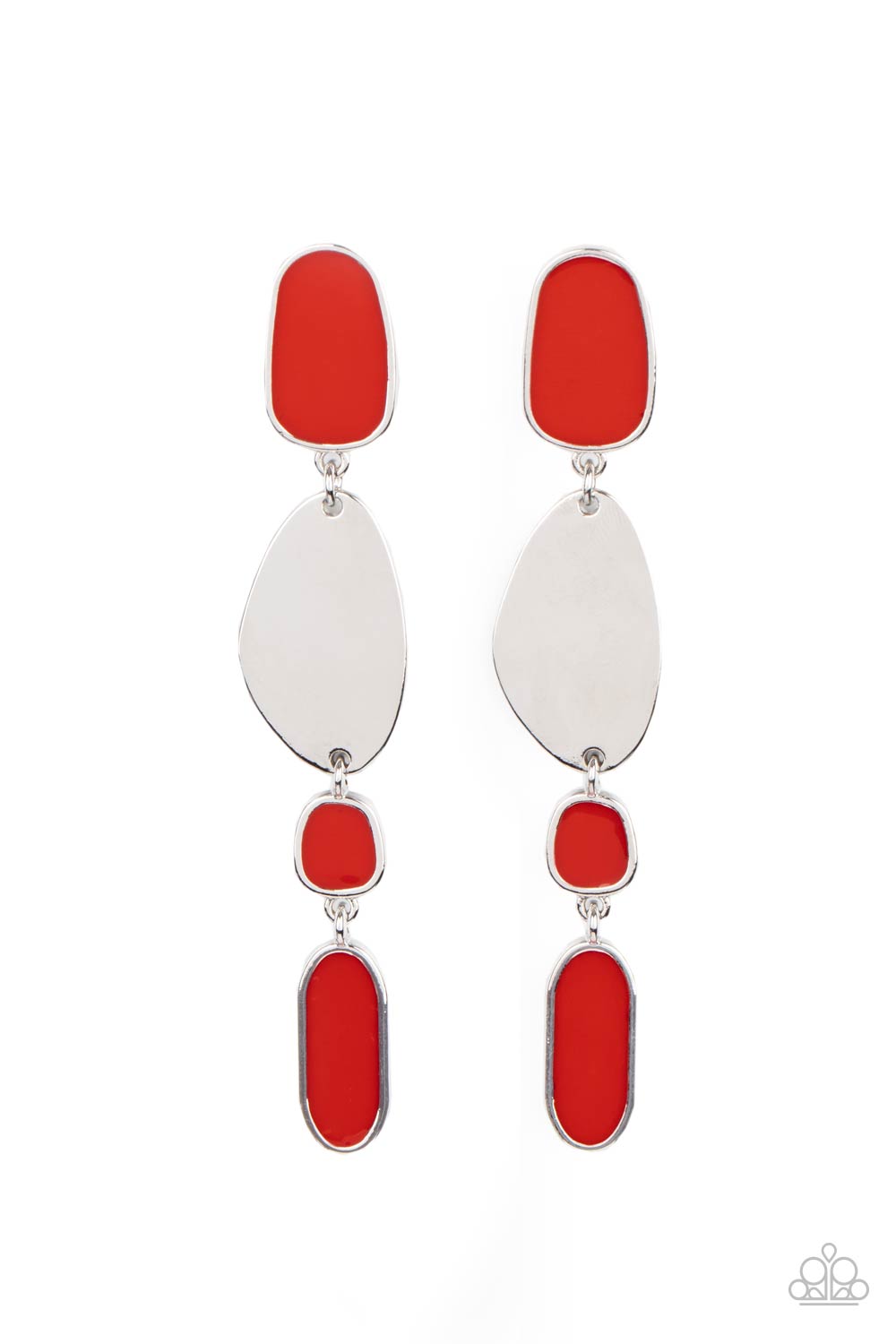 Deco By Design - red - Paparazzi earrings