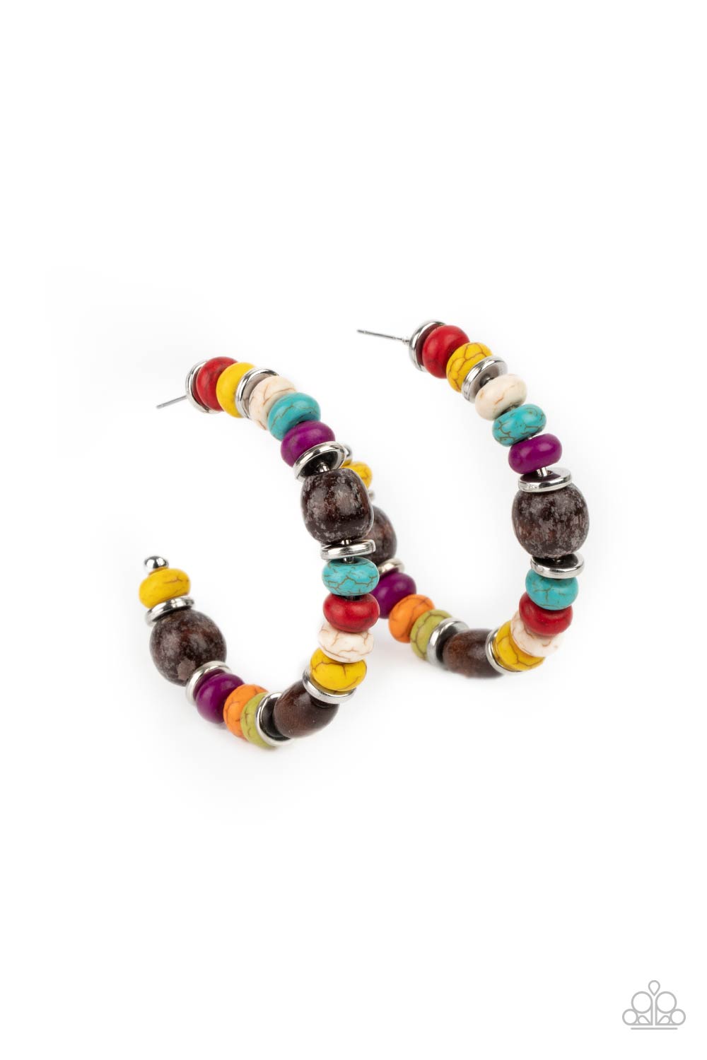 Definitely Down-To-Earth - multi - Paparazzi earrings