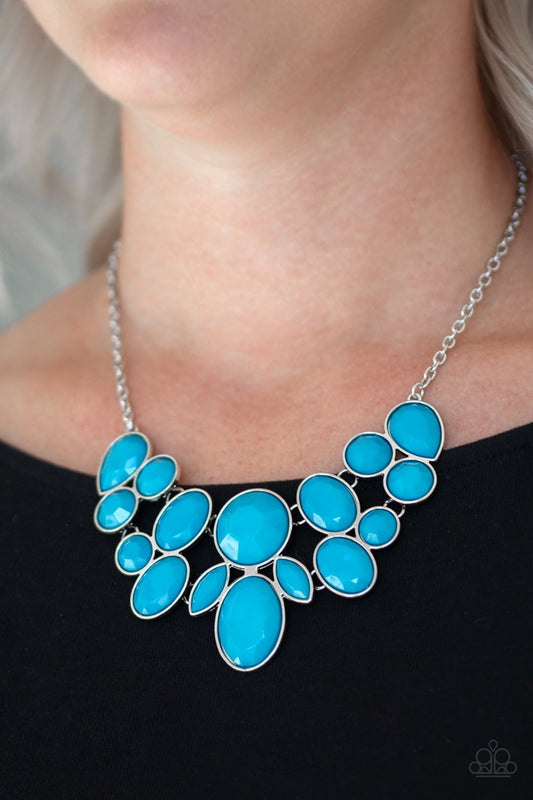 Demi Diva-blue-Paparazzi necklace