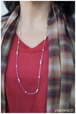 Desert Diablo - white - Paparazzi necklace