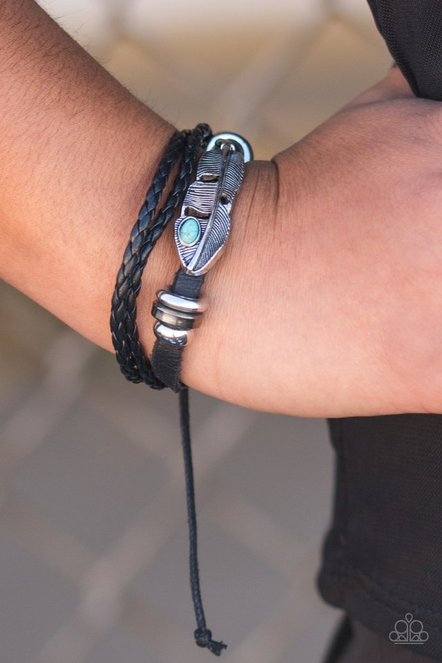 Desert Sparrow - Black - Paparazzi bracelet