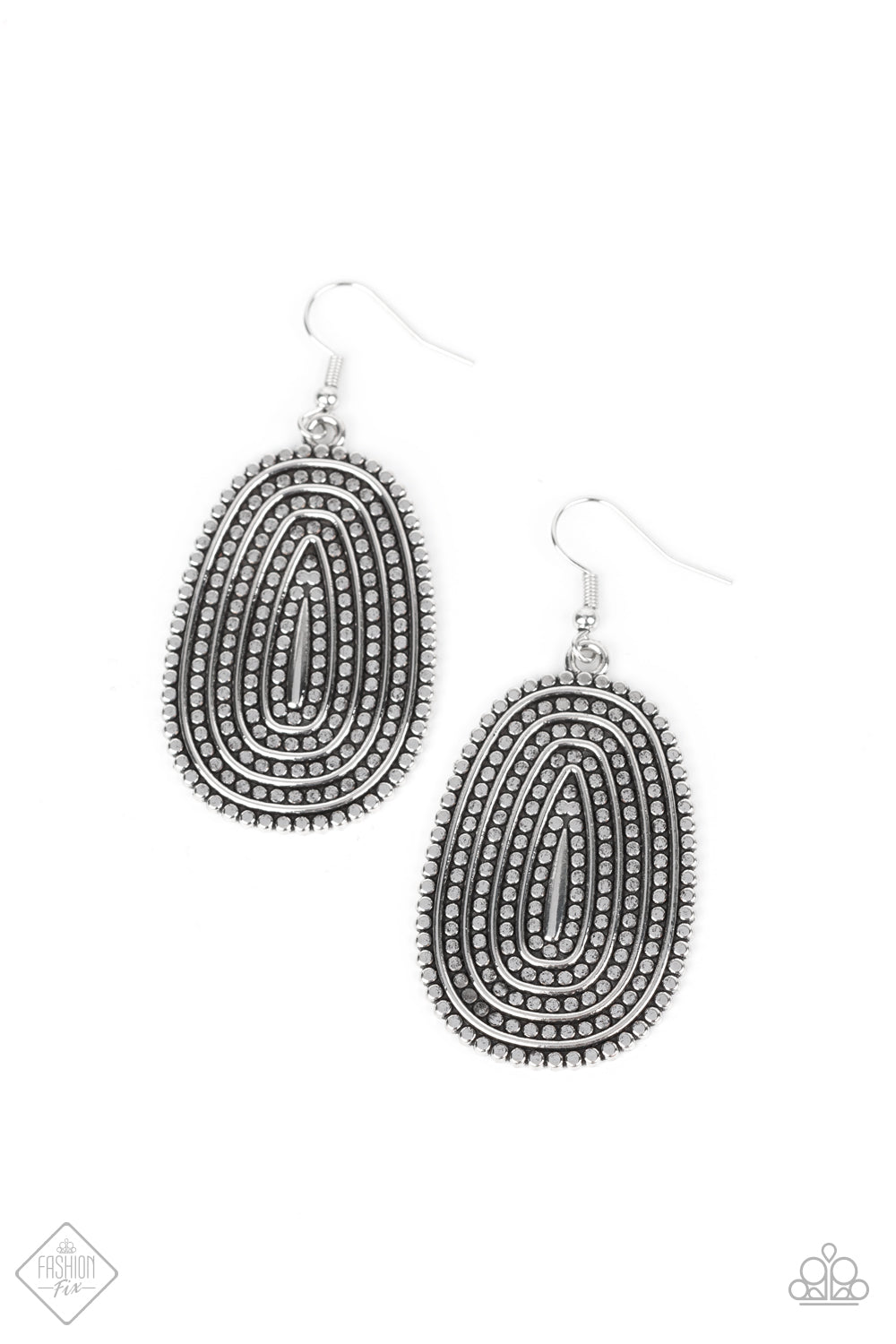 Desert Climate - silver - Paparazzi earrings