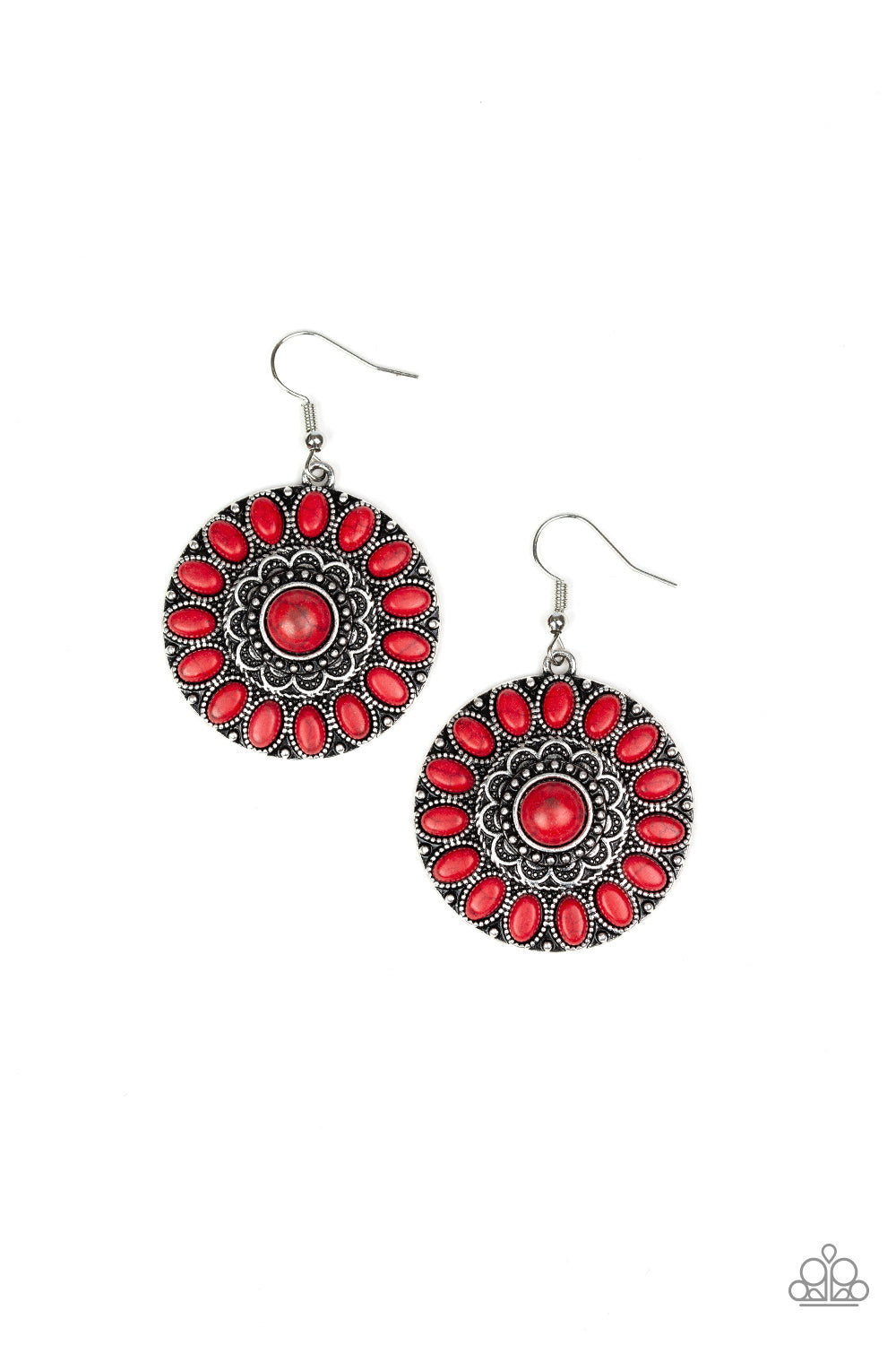 Desert Palette - red - Paparazzi earrings