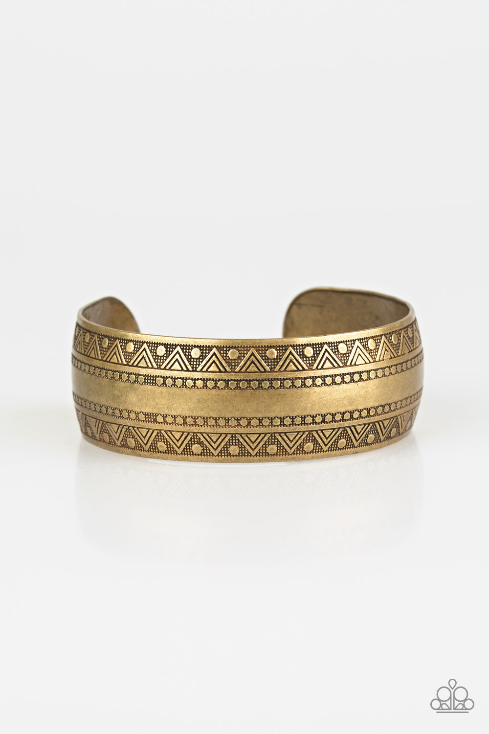 Desert Peaks - brass - Paparazzi bracelet